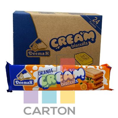 DEEMAH ORANGE CREAM BISCUITS 24*68GM